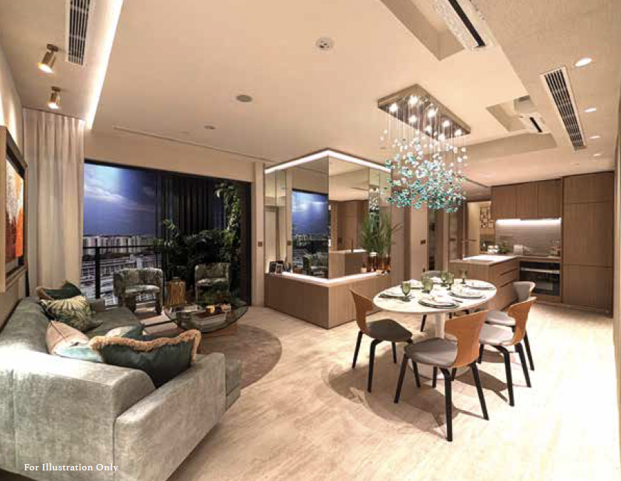 Arina East Residences 雅丽轩 living and dining room concept