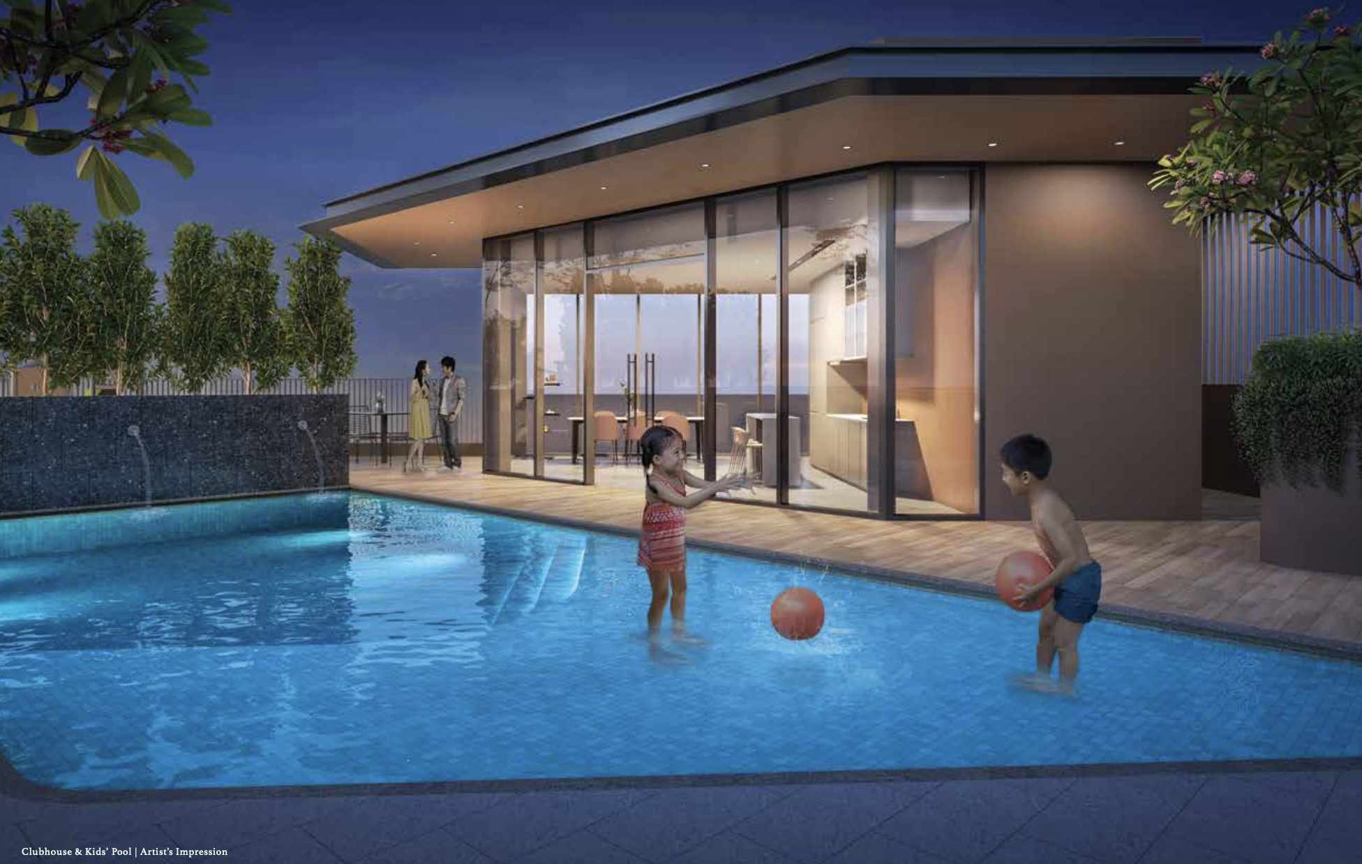 Arina East Residences 雅丽轩 clubhouse and kids pool